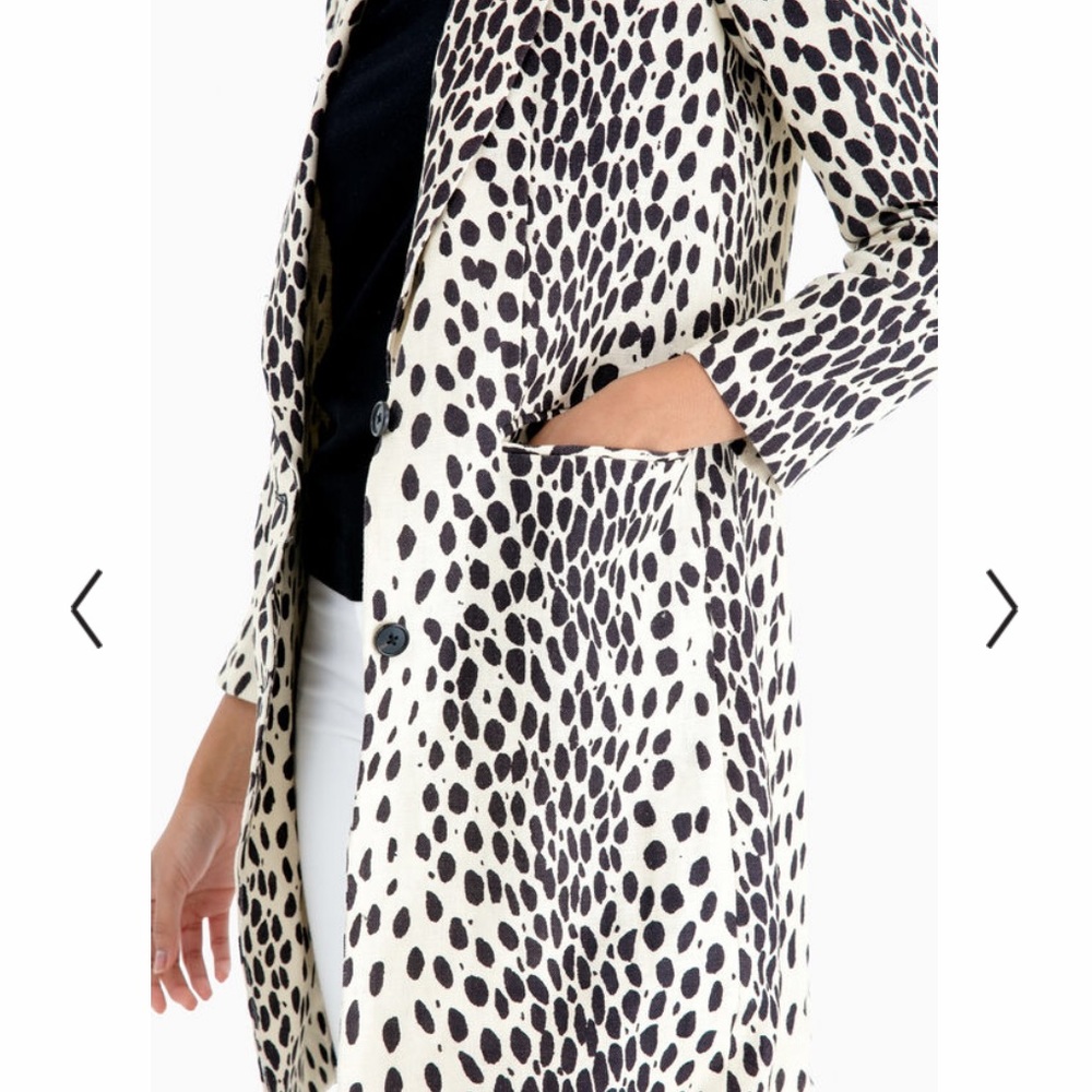 Emerson Fry Leopard Wingtip Coat, size 2, like new - Picture 4 of 8